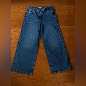 Zara High Rise Wide Leg Jeans